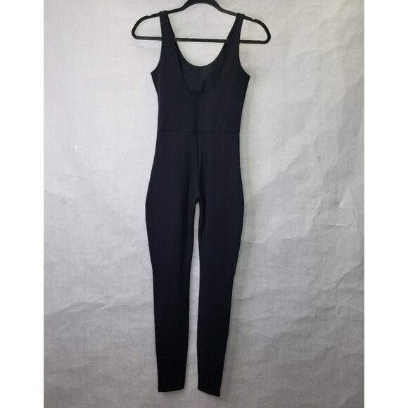 Girlfriend Collective Scoop Back Unitard Women's S Jumpsuit Black Ballet Yoga - Picture 1 of 16